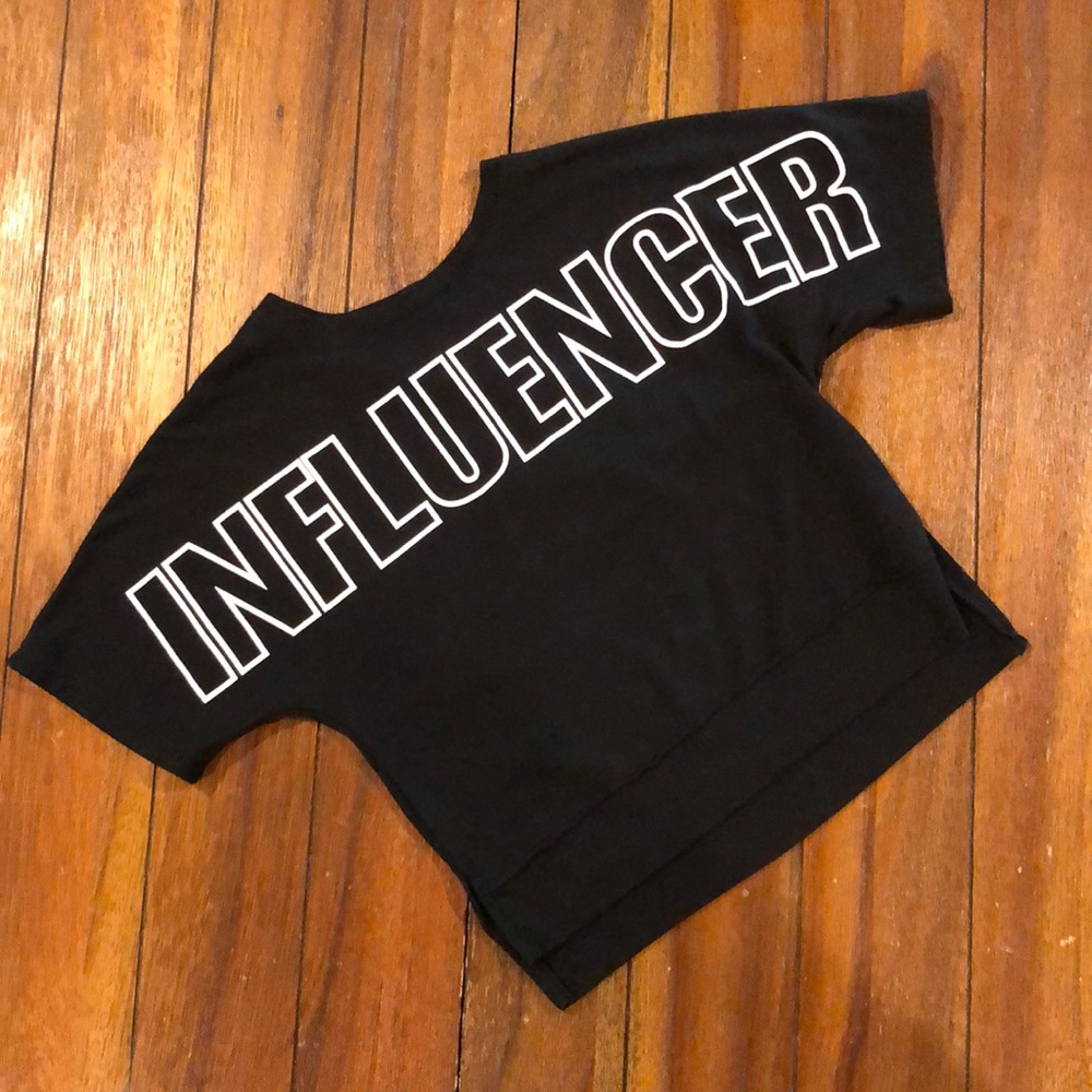 Wonder Nation Girls Shirt Black Size Medium (7-8)